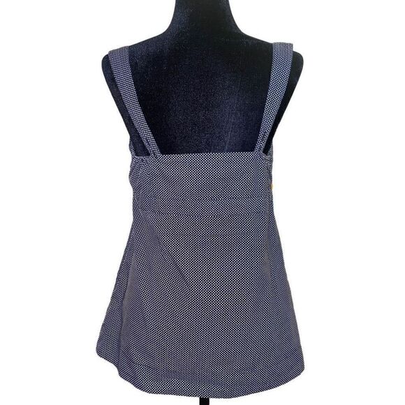 Tommy Hilfiger Black with White Polkadots Babydoll Style Halter Top Sz 10 - Picture 4 of 11